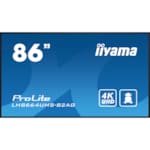 TOTEM Moniteur Professionnel pour Affichage Dynamique 86" 4K UHD AVEC ROULETTES HDMI/DisplayPort/DVI/VGA 24/7