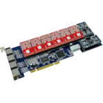 Asterisk Cards can support 16 analog lines