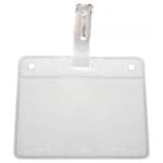 PORTE BADGE HORIZONTAL DO AVEC CLIPS
