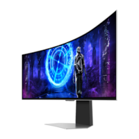 SAMSUNG Moniteur Curved Smart gaming Odyssey OLED G9 DQHD 49   32:9 1800R OLED Glare Free 240Hz 12M