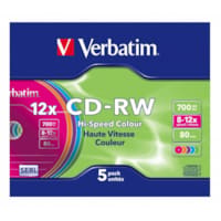 CD-RW en Pack de 5 unités