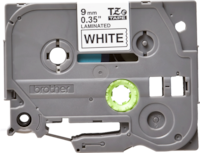 Ruban pour étiqueteuse Tz2-221 Brother original – Noir sur blanc, 9 mm de large