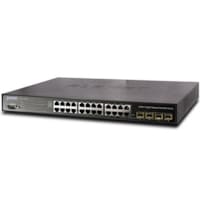 Commutateur Géré 24 Ports 10/100 / 1000Mbps + 4 Emplacements SFP Partagés