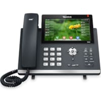 Téléphone IP 2 Ports Gigabit PoE jusqu à 16 Comptes 7  HD sans Alimentation