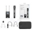 SYSTÈME DE MICROPHONE SANS FIL À DOUBLE CANAL UHF BY-WM8 Pro-K3