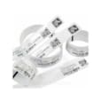 Zebra Z- band Ultrasoft With adult seize , adhesive closure , 25mm*279 mm Adult Size , 175/Roll , coe 25,4mm colour withe 61094