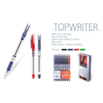 Stylo à bille TOP-WRITER bleu en boite de 10 unités
