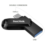 Clé double connectique USB Type-C™ Ultra Dual Drive Go 256Go