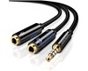 Répartiteur Audio Ugreen 3,5 mm Mâle vers 3,5 mm Femelle 30620
