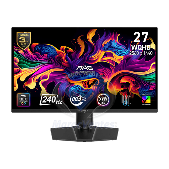 Écran Gaming 27" WQHD MAG 273QP QD-OLED X24 9S6-3CE69H-010