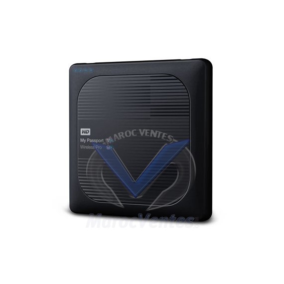 Disque dur externe portable WD 2 To My Passport Wireless Pro  WIFI USB 3.0 WDBP2P0020BBK