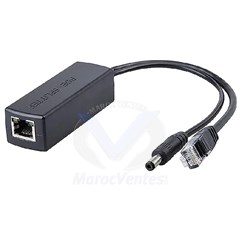 SPLITTER INJECTEUR POE 48V POUR CAMERA IP <100MT SANS ALIM