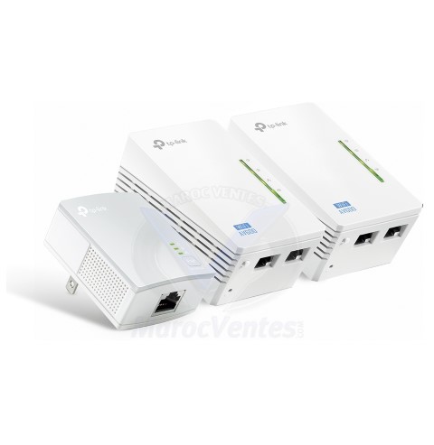 CPL Extender AV500 2-Port Powerline Wi-Fi Extender 3-Pack KIT 500 Mbps TL-WPA4220TKIT