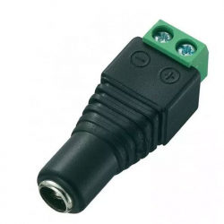 CONNECTEUR DC MALE + BORNIER A VIS POUR CAMMERA 12V D2854