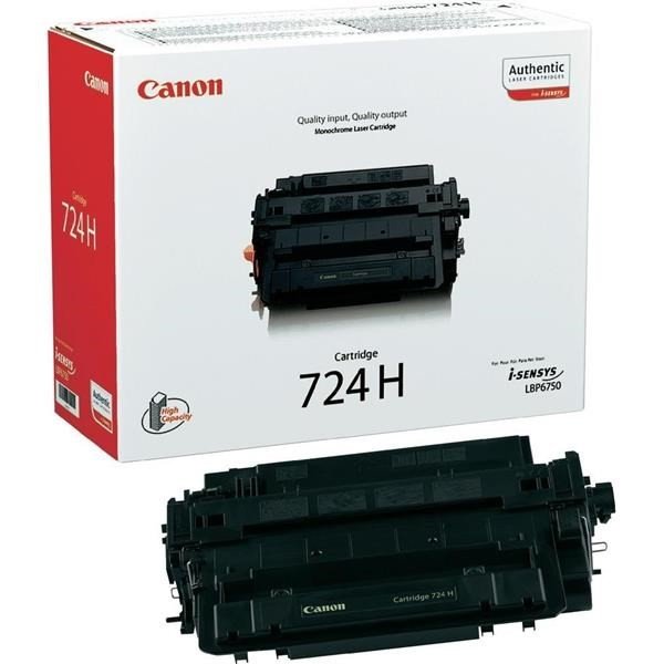 CANON 724H TONER ORIGINAL NOIR 12500 pages 3482B002AA