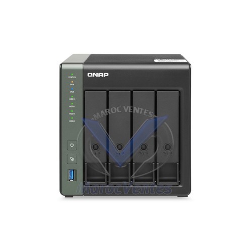 Serveur de stockage NAS - 4 baies - Hot Swap - AnnapurnaLabs Alpine AL314 1.7 GHz Quad-Core - 4 Go - USB 3.0 TS-431X3-4G