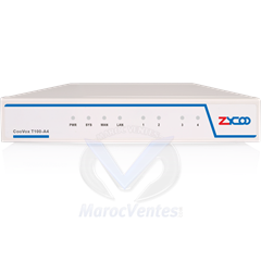 IP PBX Système Téléphonique  Unifié 2 FXO support de 100 poste et 50 appelés simultané T100