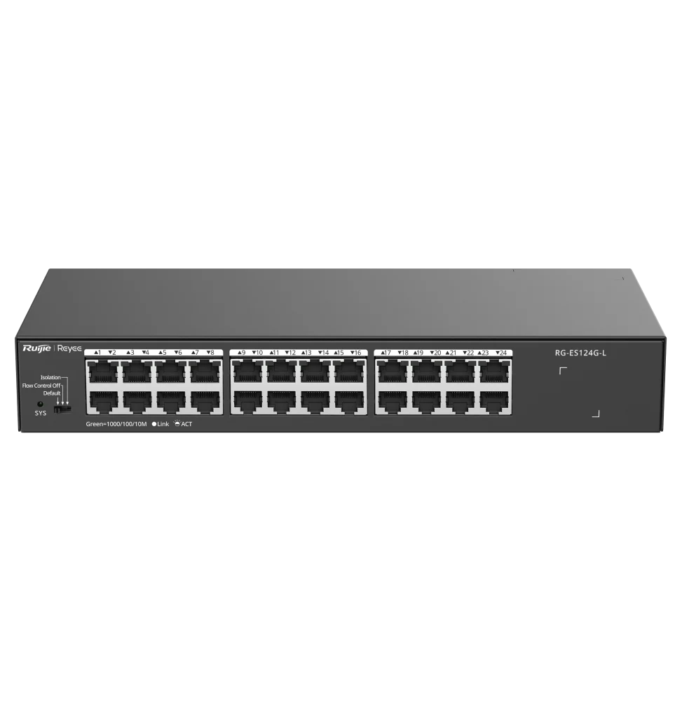 Reyee Switch 24 Ports RJ45 Gigabit RG-ES124G-L