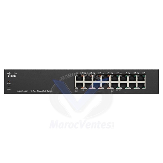 Switch 16 ports Ethernet 10/100/1000 PoE SG110-16HP-EU