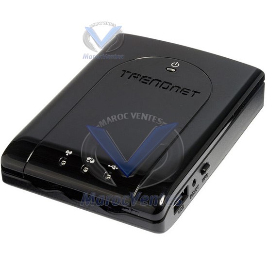 Mini routeur Wifi 3G 150Mbits, permet la connexion avec un modem  USB 3G (Méditel, Maroc Telecom et Inwi) Batterie rechargable (Autonomie 2h30) TEW-655BR3G