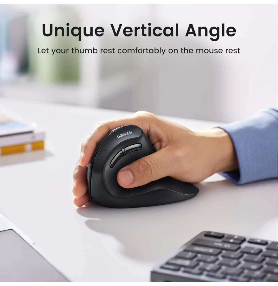 ugreen souris Vertical Wireless black MU008 25444