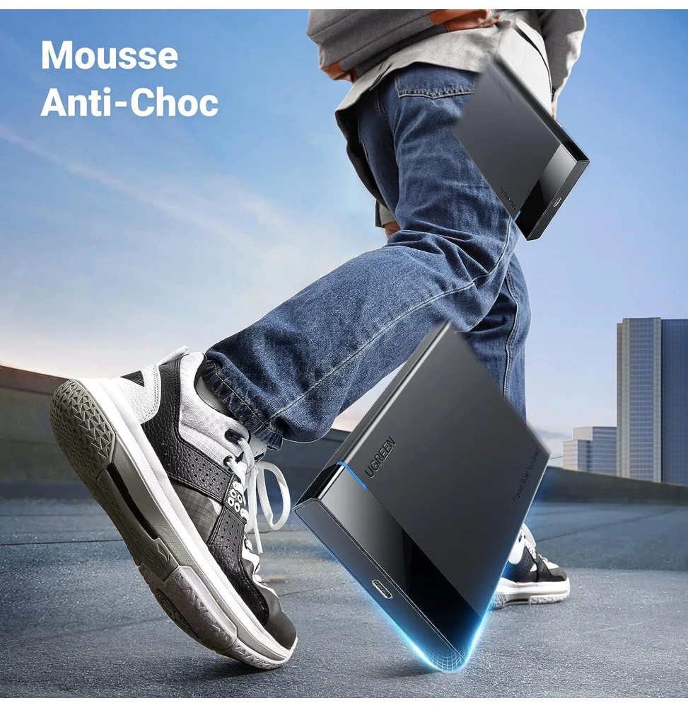 Ugreen Boitier Disque Dur Externe USB-C 2.5 SATA 50743