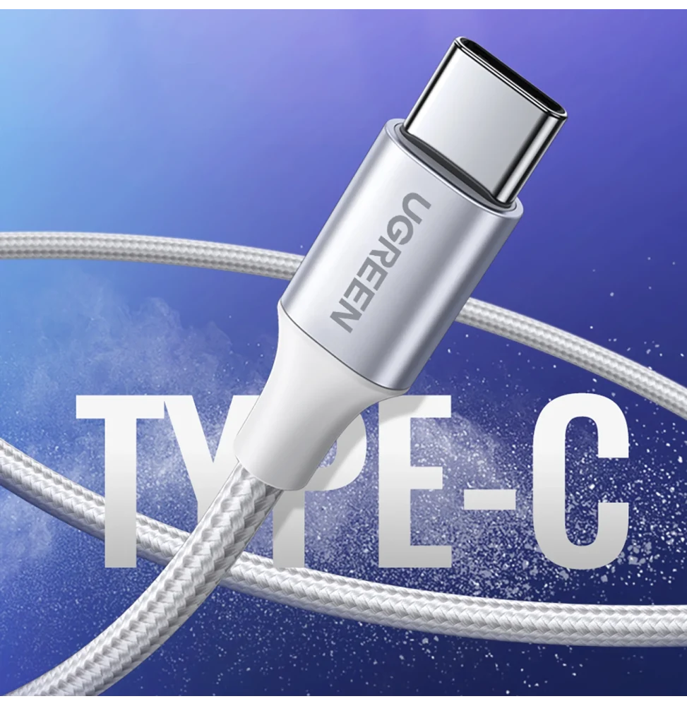 Ugreen USB-A 2.0 to USB-C Cable 1m Blanc 60131