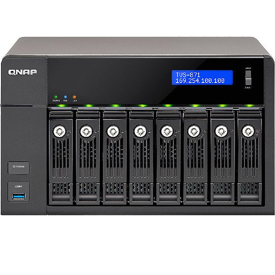 Stockage NAS 8 Baies TVS-871-i5-8G  Performante pour les PME TVS-871